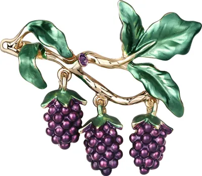 Produktbild von Kreative Frauen Traube Emaille Revers Brosche Pin Anzug Kleid Pullover Schal Schmuck