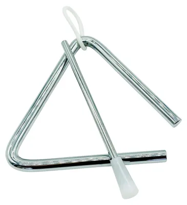 Produktbild von Triangl für Kinder – Metall – Klein – 10 x 10 cm – Mit Schlägel – Musikinstrument für Kinder