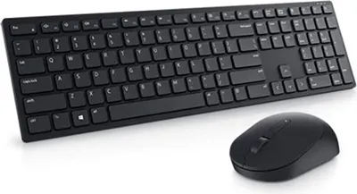 Produktbild von DELL Dell | Pro Keyboard and Mouse (RTL BOX) | KM5221W | Keyboard and Mouse Set | Wireless | Batteries included | Russian | Black | Wireless connection