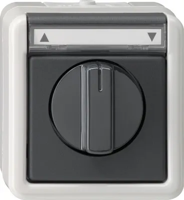 Zdjęcie produktu dla GIRA 015430 Elektroschalter Schwarz - Grau (015430)