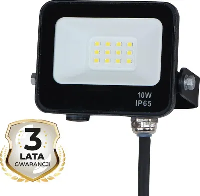 Obrázek produktu pro LED reflektor 10 W 4000 K IP65 černý Eko-Light