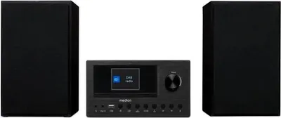Image de Mini Chaîne HiFi MEDION, Radio Internet DAB+/FM, Lecteur CD, Bluetooth 5.0, 2x150W, Noir