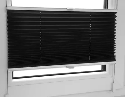 Immagine prodotto di Tenda plissettata con staffa a morsetto nera 95x200 cm Tenda veneziana