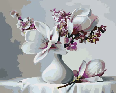 Produktbild von Zuty - Malen nach Zahlen - MAGNOLIE, 40x50 cm, ohne Keilrahmen