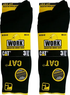 Immagine prodotto di Caterpillar 6 paia di calze / calze da lavoro Cotone legato a mano Nero43-46