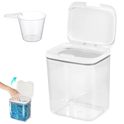 Produktbild von Aufbewahrungsbox für Waschmittel, 5,5-Liter-Waschmittelbox mit Deckel, Box für Waschpulver, Halter für Waschmittelkapseln, Waschmittelhalter, für Washperlen, Hundefutter, Mehl
