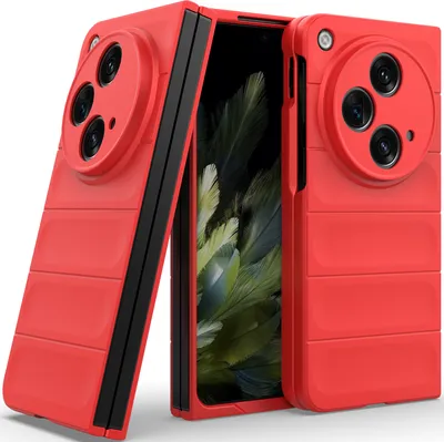 Obrázek produktu pro Pouzdro pro OnePlus Open Tvrdé PC Matné Nárazuvzdorné Protiskluzové Pouzdro červené