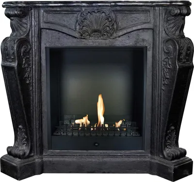 Immagine prodotto di Caminetto etanolo Xaralyn - Louis BCL-B - pietra naturale nera - riscaldamento 3 kW - caminetto da incasso incluso - caminetto decorativo