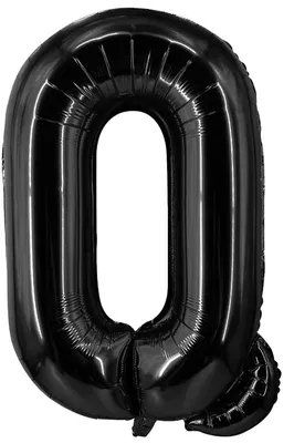 Produktbild von Grosser Ballon 40 Cm Geburtstagsbuchstabe Q Schwarz Dekorative Aluminiumfolie