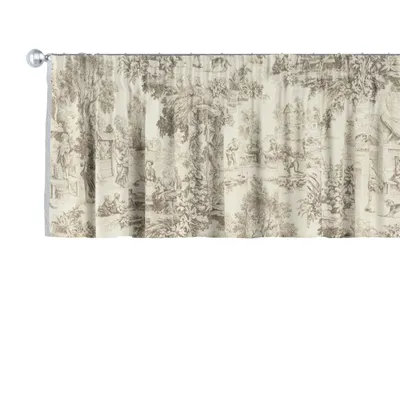 Productafbeelding van Dekoria korte gordijn met volantband, ecru-beige, 390 x 40 cm