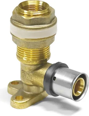 Produktbild von Sanpro Pressfitting Wanddurchführung mit Innengewinde, Größe 20x2 - Gewinde 1/2"