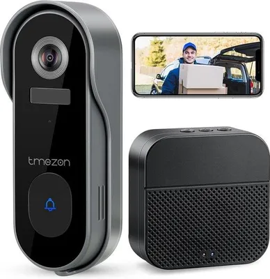 Immagine prodotto di Videocitofono con audio bidirezionale, visione notturna, notifiche via app, nero