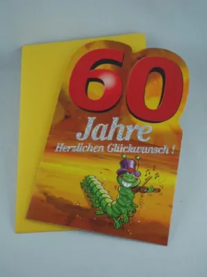 Produktbild von Hallmark - 91600 - Klappkarte, Geburtstag, 60 Jahre, mit Umschlag