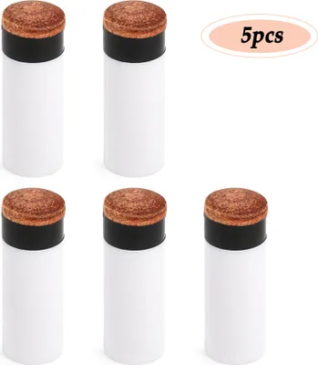 Produktbild von 5 STš¹CKE Schraubspitzen mit Pool Queue Stick Aderendhš¹lsen Billard Queue Kopf Ersatz 12 MM / 13 MM