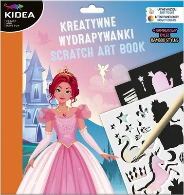 Produktbild von Prinzessinnen-Rubbelkarte mit Vorlagen, Kidea