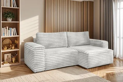 Produktbild von Kaiser Möbel Bohoo Ecksofa  L-from Hellgrau Rechts stoff Velo