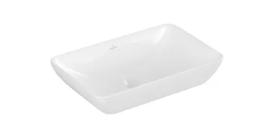 Produktbild von Villeroy & Boch Aufsatzwaschtisch VENTICELLO Halbeinbau, 550 x 360 mm, mit Überlauf weiß 41135501