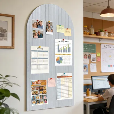 Immagine prodotto di Omgoods - Bacheca in feltro 80 x 40 cm - Bacheca decorativa per memo, ideale per casa e ufficio
