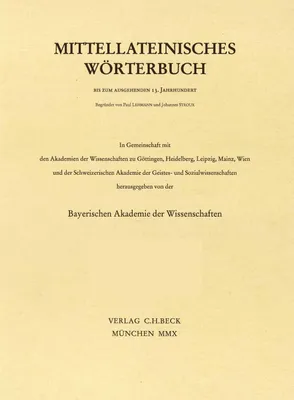 Produktbild von Mittellateinisches Wörterbuch 49. Lieferung (instupefactibi