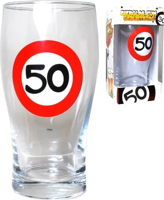 Produktbild von 1Stueck Bierglas 50 zum 50. Geburtstag