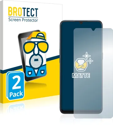 Produktbild von 2x BROTECT Schutzfolie für Oppo A91 Displayschutz Displayschutzfolie Folie Matt Entspiegelungsfolie