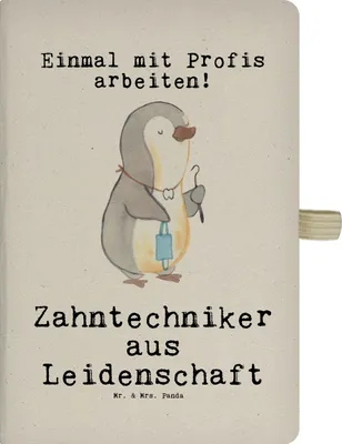 Produktbild von Mr. & Mrs. Panda Journal Zahntechniker Leidenschaft - Transparent - Geschenk, Skizzenbuch, notizbuch a4, kariertes, Tagebuch