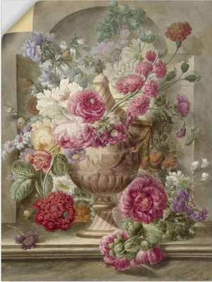 Produktbild von ARTland Wandbild, selbstklebend Vase mit Blumen. Größe: 30x40 cm