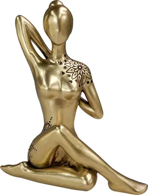 Produktbild von Yoga - Gold dekorative Figur - 42721Y2