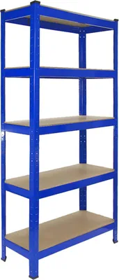 Produktbild von Monster Racking Sparangebot 2 x T-Rax Regale Hochleistungsregale Schwerlastregal Lagerregal Garagenregal Stahlregal Industrieregal Werkstattregal Steckregal Metallregal 100% schraubenlos Blau 75cm x 30cm x 150cm