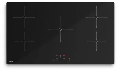 Induktionskochfeld 5 Zonen 9800 W Boost Touchslider 90 cm Schwarz