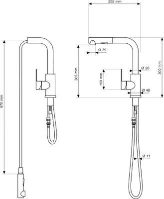 Produktbild von Granitan - Granitspüle - Küchenspüle - 44x42 cm - Beige - mit Armatur EBRO und Siphon - Spülbecken - TEOR