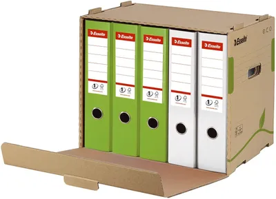 Immagine prodotto di Esselte 623920 Contenitore per archivio ECO, per cartelle, cartone, marrone naturale
