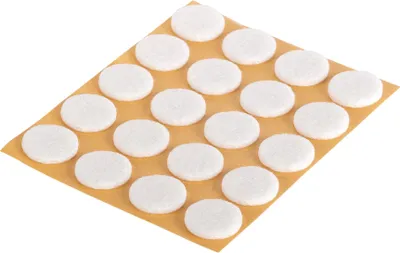 Produktbild von fix-o-moll Filzgleiter Ø 17 mm, selbstklebend, weiß Inhalt: 20