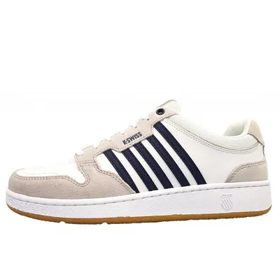 Image de Baskets K-Swiss City Court pour hommes, modèle bas, couleur blanche, pour un style décontracté