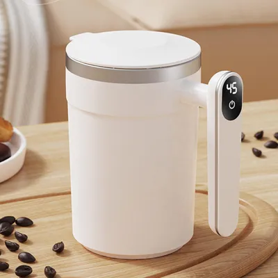 Produktbild von Kaffeetassen, 7000 RPM Mischbecher, elektrischer Mixbecher, Magnetrühr-Kaffeetasse, Kaffeemischbecher, Typ-C-Laden,400ml selbstruehrender