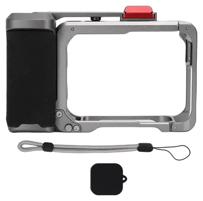 Produktbild von Kamerakäfig passend für Insta360 Ace Pro 2 Action Grip-Halter-Set mit Objektivdeckelriemen