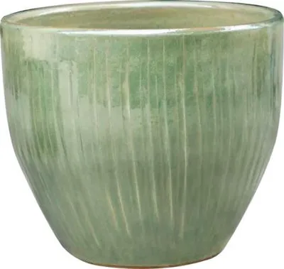Produktbild von Pflanztopf FloraSelf Ton glasiert Ø 44,5 cm H 38 cm grün
