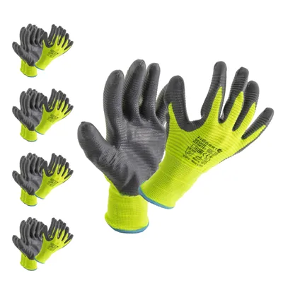 Produktbild von Nitrilbeschichtete, gewellte Handschuhe grün/grau 11 HUNTE HT5K761-11