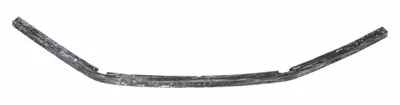 A bent, dark-colored rubber seal on a white background.