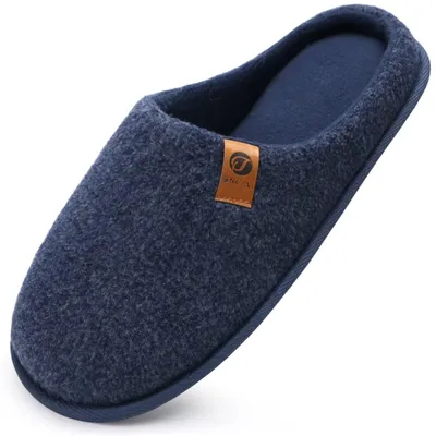 Productafbeelding van Pantoffels heren sloffen - Warm vilt - Antislip - Binnen en buiten