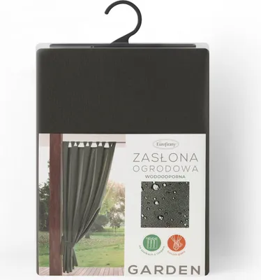 Immagine prodotto di Eurofirany Tenda da giardino con passanti impermeabile grigio 240 cm x 155 cm