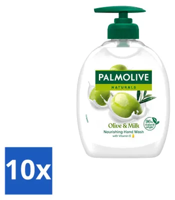 Produktbild von 10 x Palmolive Handseife Milch & Olive - 300 ml - Vorteilspackung - 10 Stücke