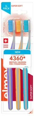 Imagen del producto de Juego de 3 cepillos de dientes de cerdas extra suaves