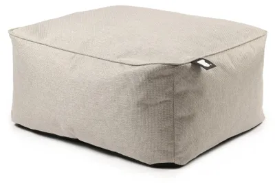 Productafbeelding van Extreme Lounging - b-stool - Ruime voetenbank - Geschikt voor binnen en buiten - UV- en waterbestendig - 35x65x80cm - Ecru