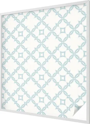Zdjęcie produktu dla Folia witrażowa - 116x100 cm - wzór witrażowy - nieprzezroczysta dekoracyjna folia do ochrony prywatności - samoprzylepna, ochrona UV - niebieska geometria