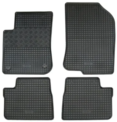 Gummifußmatten Set 4-teilig für Peugeot 208 I + 2008 I (2012-2019), schwarz