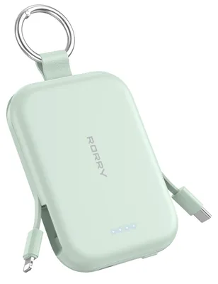 Image de Batterie externe RORRY CharmGo, 5000 mAh, avec câble USB-C intégré