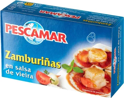 Zdjęcie produktu dla Pescamar Przegrzebki W Sosie Królewskim - Delikatesy Z Hiszpanii