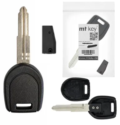 Produktbild von MT-KEY Auto Zünd Schlüssel Rohling MIT11R + ID4A Transponder Wegfahrsperre kompatibel mit Peugeot 4008 12-17
