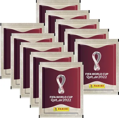 Zdjęcie produktu dla Naklejki kolekcjonerskie Panini World Cup 2022 Qatar - 10 torebek